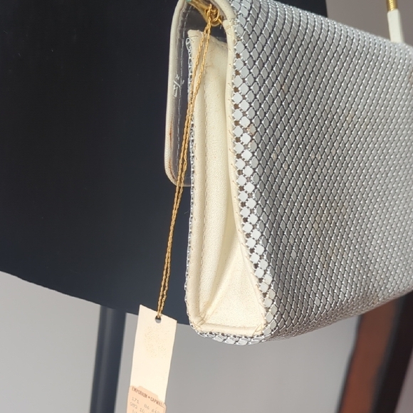 NWT Whiting & Davis Vintage Elegant White Women's Bag - Picture 7 of 8